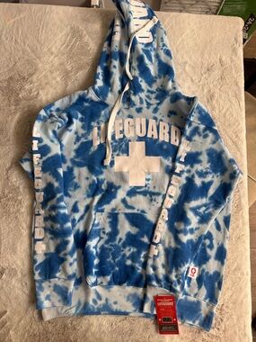 Lifeguard Blue Tie-Dye Pullover Hoodie